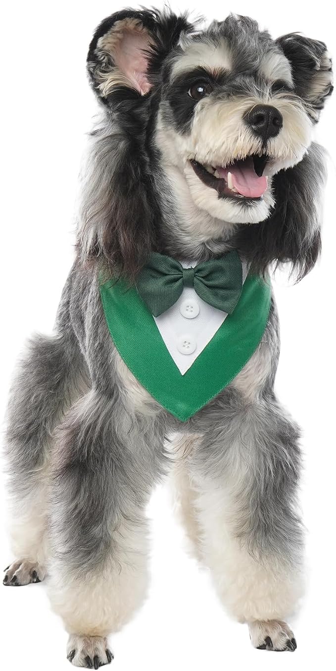FUAMEY Dog Tuxedo St.Patrick's for Large Dogs, Dog Formal Suit Dogs Attire Pet - Image 3