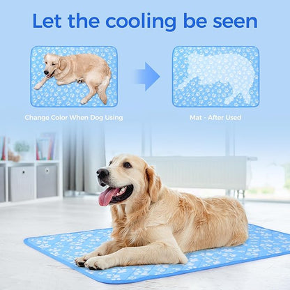 Rywell Self-Cooling Mat for Dogs Medium, Quick-Dry Dog Blanket - Image 2