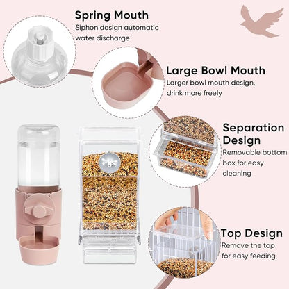 No Mess Bird Feeder Water Dispenser Set, Bird Feeder - Image 5