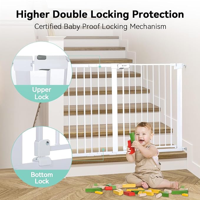 COMOMY 36" Extra Tall Baby Gate - Image 4