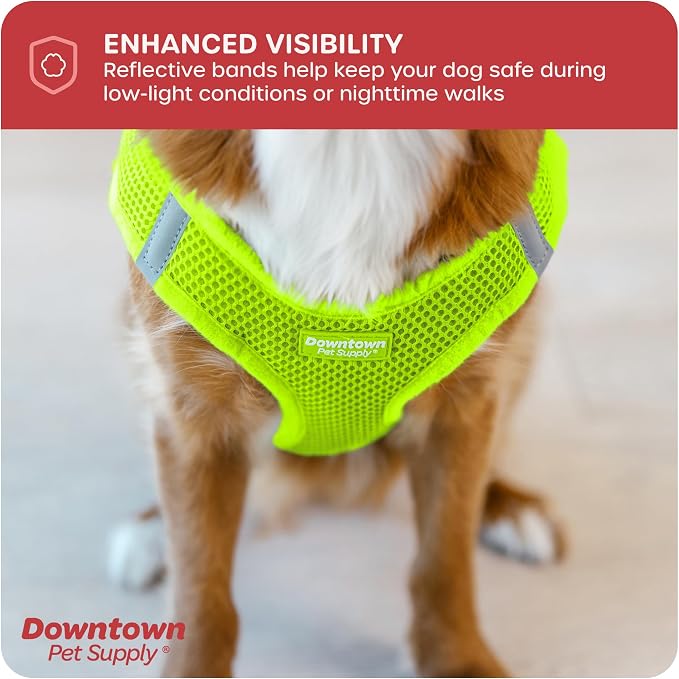 Downtown Pet Supply Step in Dog Harness, Atomic Yellow - Image 7