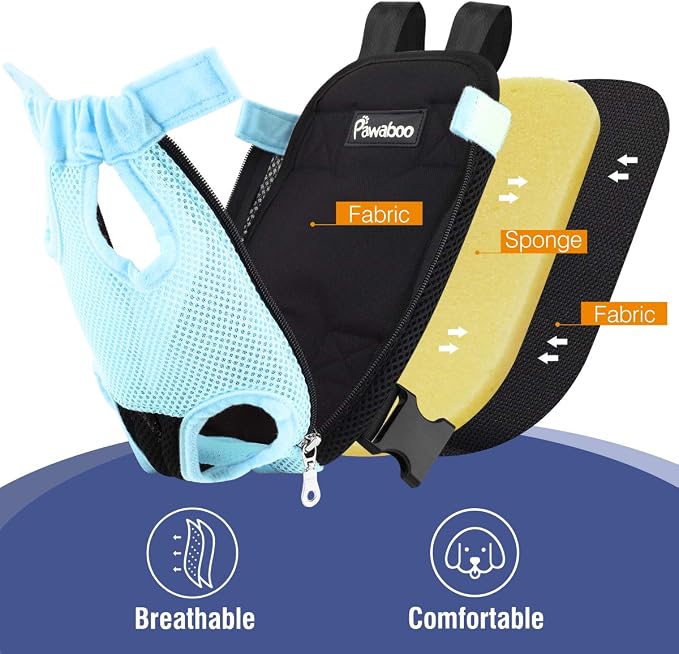 Pawaboo Pet Carrier Backpack, Adjustable Pet Front Cat Dog Carrier Backpack - Image 5