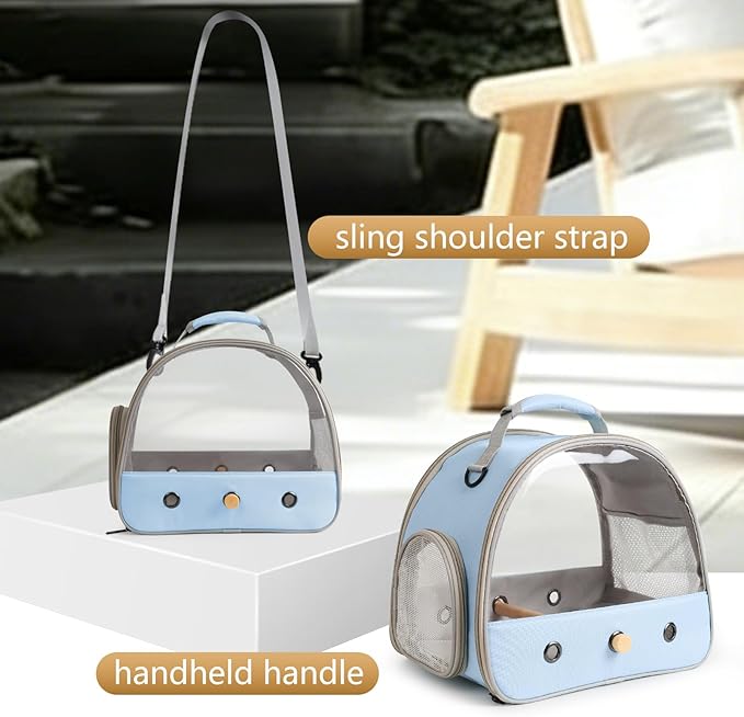 Bird Travel Carrier, Portable Small Bird Parrot Parakeet Carrier - Image 4