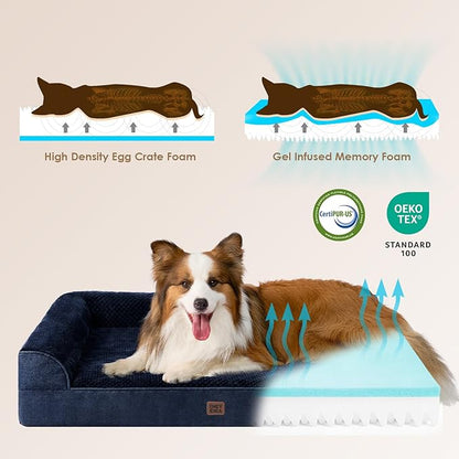 EHEYCIGA Extra Large Dog Bed Othorpedic, Memory Foam XL Dog Bed - Image 4