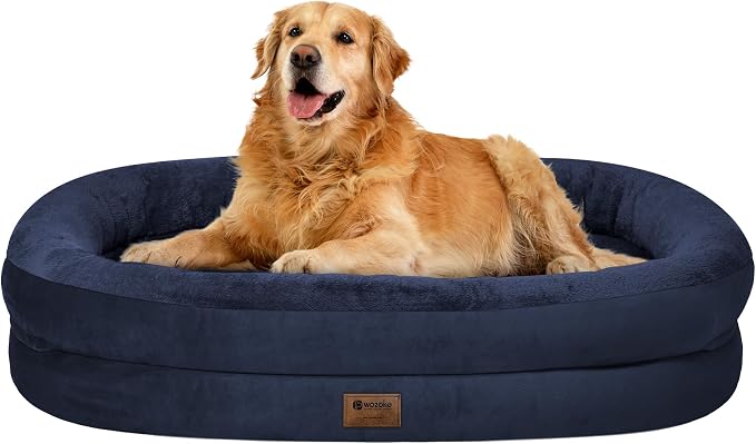Orthopedic Waterproof Large Dog Bed: Memory Foam Washable Dog Bed by Wozoke