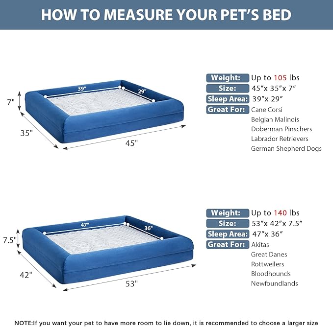 WNPETHOME XXL Extra Large Dog Bed, Washable Dog Couch - Image 4