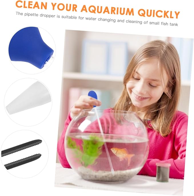 4Pcs Fish Tank Cleaning Tools Aquarium Tweezers Pipette - Image 9