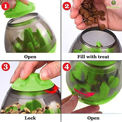 SunGrow Puppy, Small Dog Breeds, and Cat Treat Ball, Slow Pet Feeder, Boredom - Image 6