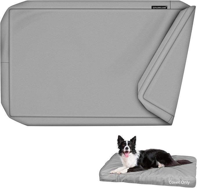 Explore Land Waterproof Dog Bed Cover Canvas Washable Dog Crate Pad Replacement by ExploreLand
