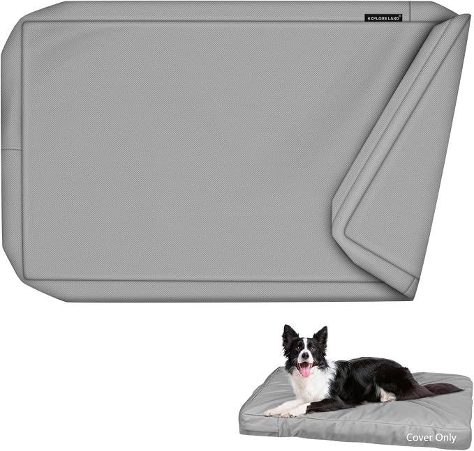 Explore Land Waterproof Dog Bed Cover Canvas Washable Dog Crate Pad Replacement by ExploreLand