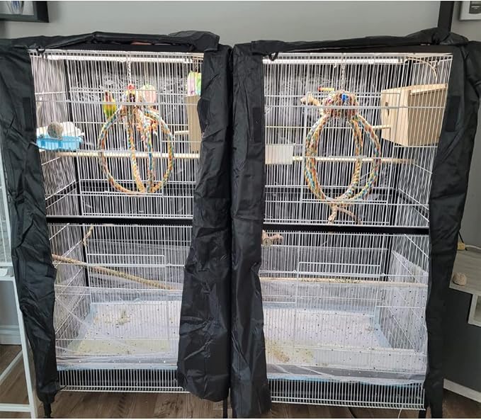 Extra Large Bird Cage Cover Breathable Waterproof Material Universal Black-Out - Image 7
