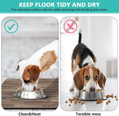 Pet Feeding Mat for Floors Waterproof Dog Mat for Food and Water Absorbent - Image 5