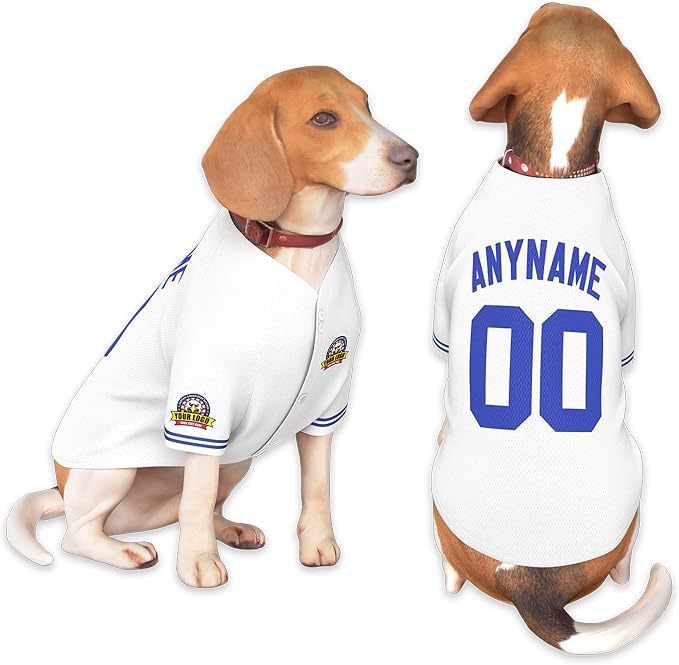 Custom Dog Baseball Jersey by KXK