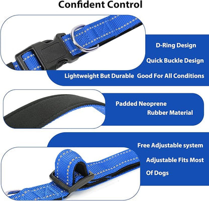 Reflective Dog Collar Padded - Image 4