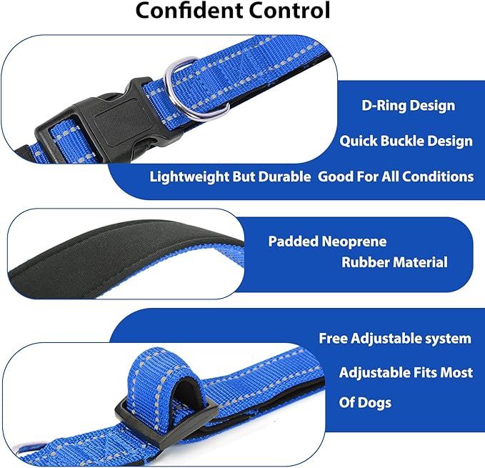 Reflective Dog Collar Padded - Image 4