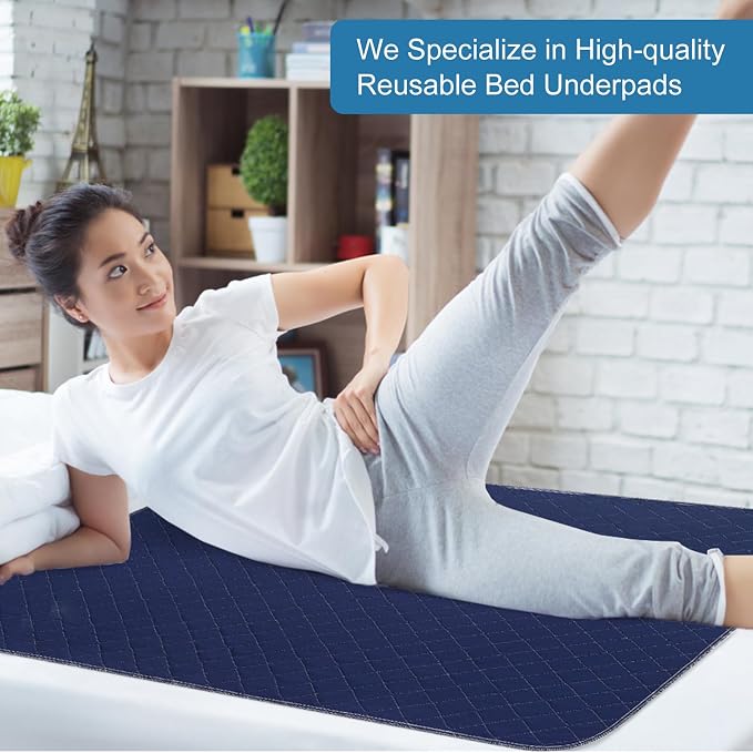 OUTCREATOR® Washable Bed Pads 34" x 56", Incontinence Mattress Protector - Image 7