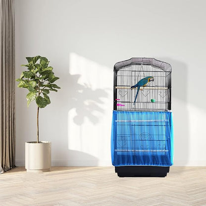 Daoeny Universal Bird Cage Cover, Adjustable Seed Feather Catcher, Soft Airy - Image 7