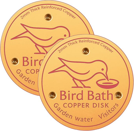 2 Pcs Bird Bath Copper Disk, 2mm Thick Reinforced Copper Cleaning Disk by Unknown