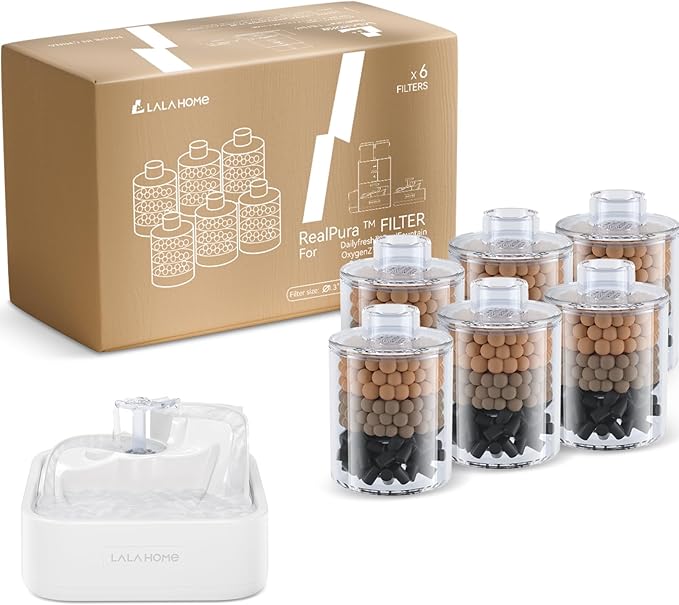 Cat Water Fountain Filter Replacement 6PC Compatible by LALAHOME