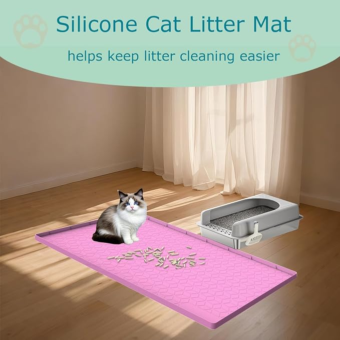 Cat Litter Mat, Silicone Large Cat Mat - Image 6