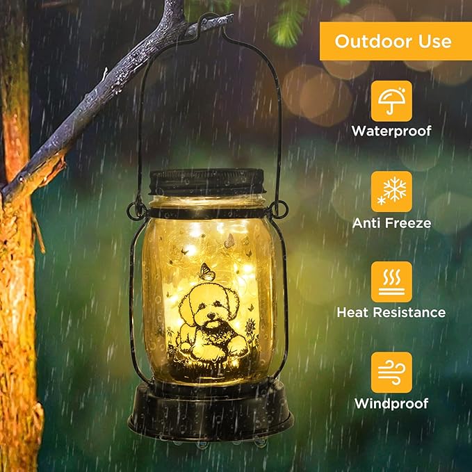 kyoryuger Bichon Dog Gifts for Women/Men Bichon Frise Solar Lanterns Birthday - Image 5