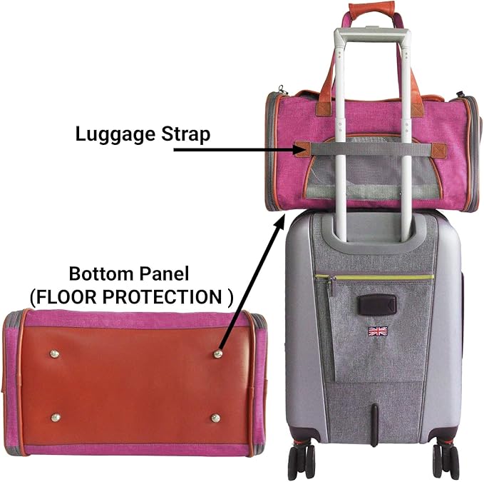 Mr. Peanut's Airline Approved Soft Sided Pet Carrier, Low Profile Gold Series - Image 4