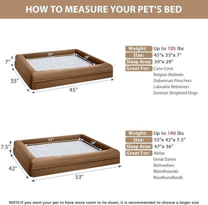 WNPETHOME XXL Extra Large Dog Bed, Washable Dog Couch - Image 3