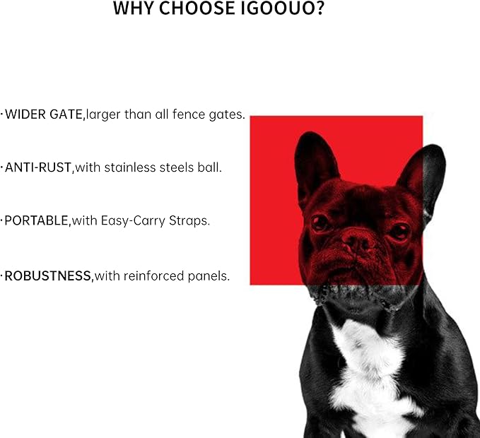 Portable Dog Crates, Indoor/Outdoor, Easy-Carry Straps, 2 Add-On Panels - Image 3