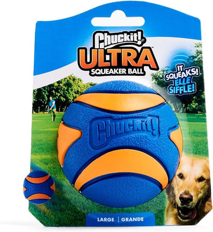 Chuckit! Ultra Squeaker Ball Dog Toy, Large 1 Pack, by Chuckit