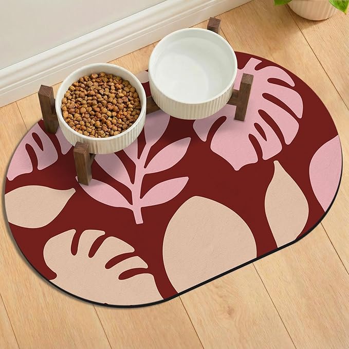 Cat Food Mat 24''x16'', Absorbent Cat Mats by METEOROCK