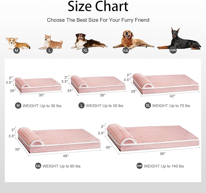 Orthopedic XL Dog Bed Large Sized Dog - Image 7