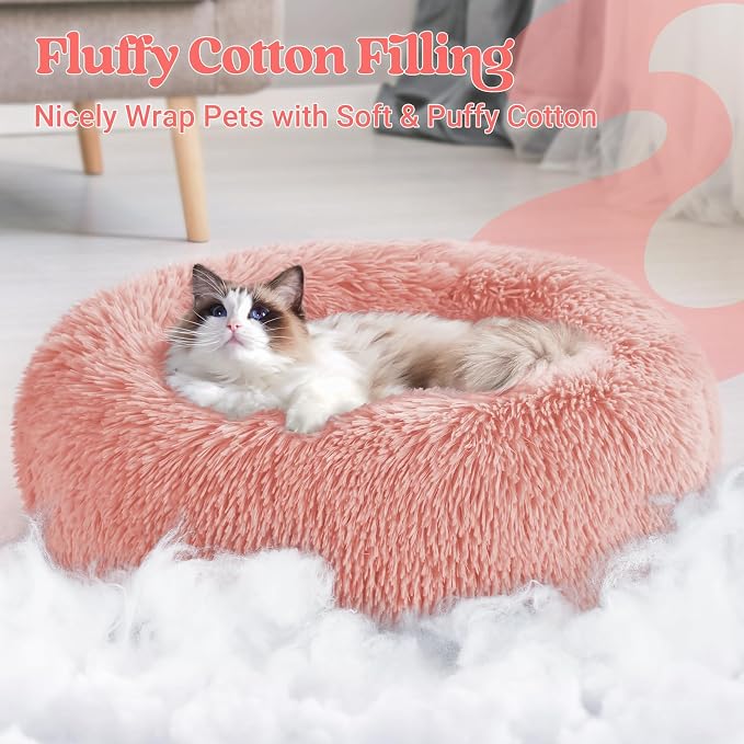 rabbitgoo Cat Beds for Indoor Cats, 20 inches Cat Bed Machine Washable - Image 3