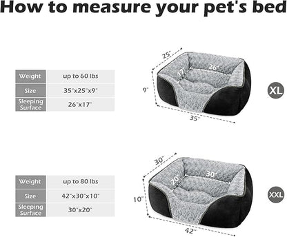 INVENHO XX-Large Dog Bed Rectangle Washable Orthopedic Soft Calming Sleeping - Image 3