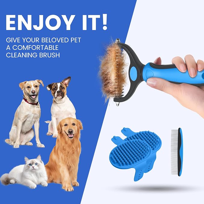 Double-Sided Pet Grooming Rake - Image 7
