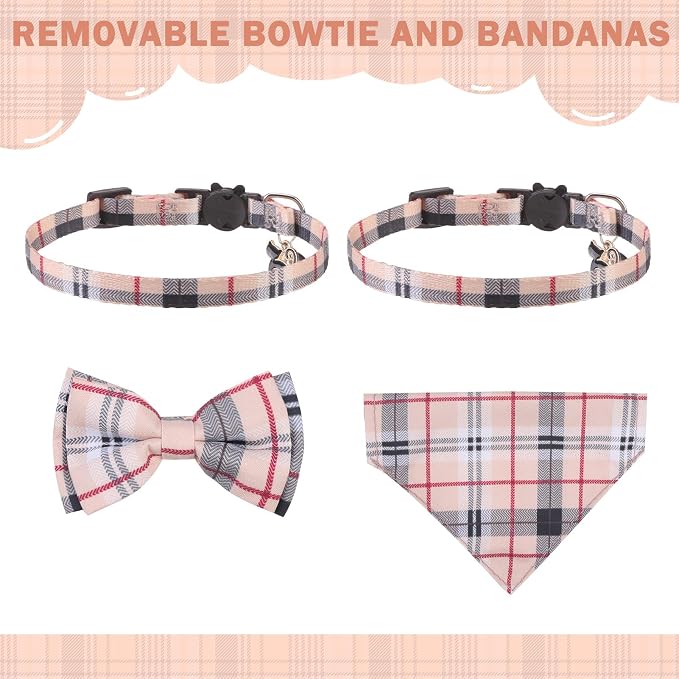SCENEREAL Plaid Cat Collar - Image 4