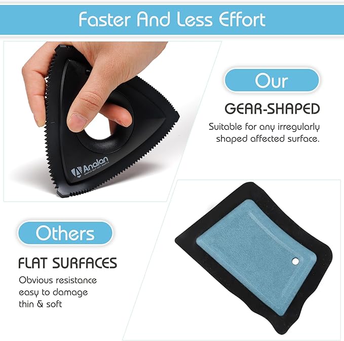 Analan Mini Pet Hair Remover, Triangle Design - Image 4