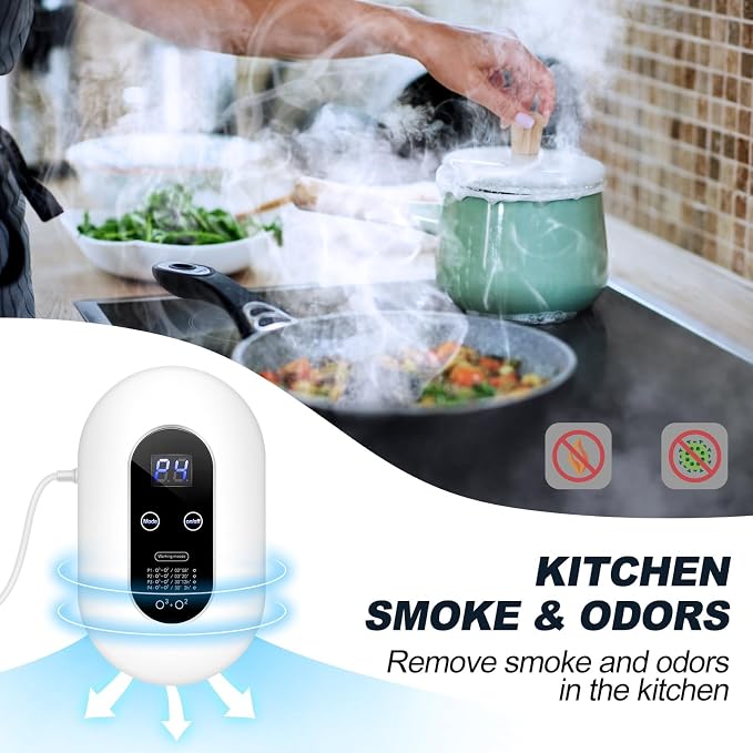 Ozone Odor Eliminator for Strong Odor 99% Cat Litter Deodorizer Dog Poof Odor - Image 5