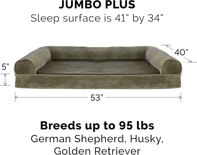 Furhaven Orthopedic Dog Bed for Large Dogs w/ Removable Bolsters & Washable - Image 2