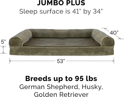 Furhaven Orthopedic Dog Bed for Large Dogs w/ Removable Bolsters & Washable - Image 2