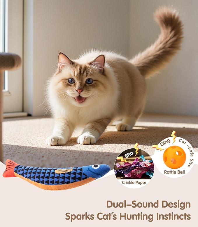 PetBusy Cat Toys with Interactive Soft Chew Kicker Cat Toys - Image 3
