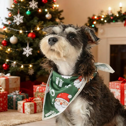 Christmas Dog Bandanas, Reflective Dog Bandana - Image 3