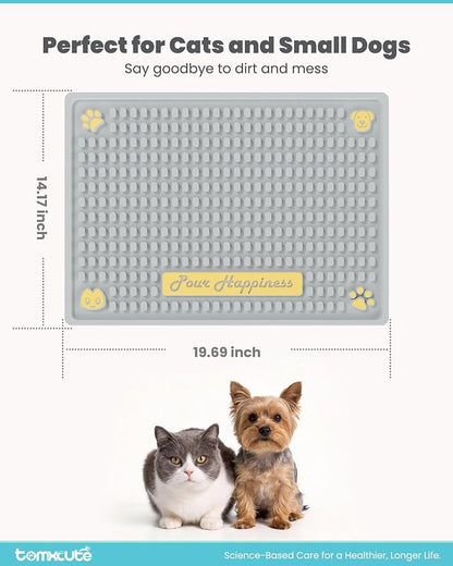 Tomxcute Extra Thick Pet Feeding Mat 19.7" x 14.2", BPA-Free Food-Grade PVC - Image 8