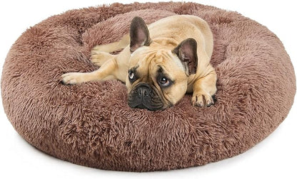 Calming Dog Bed for Medium Dogs Washable Donut 30 inches Anti-Slip Pet Bed by nononfish