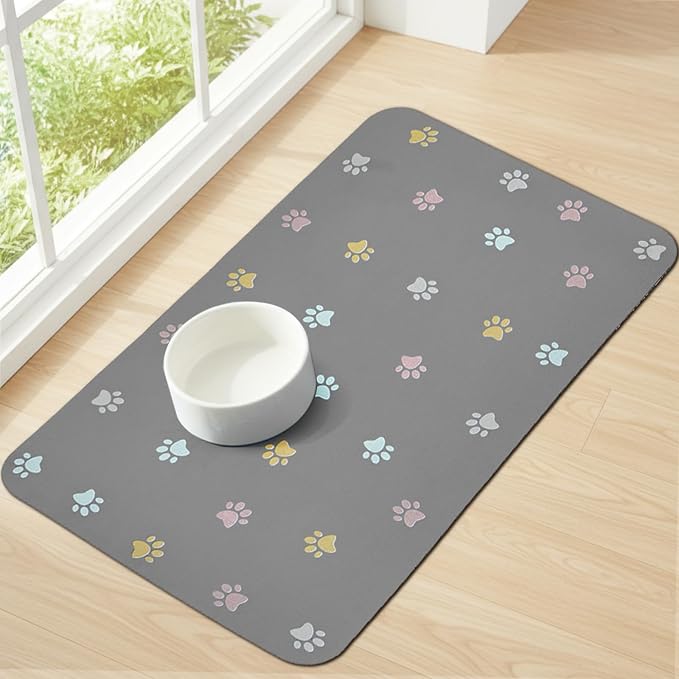 Pet Feeding Mat Absorbent Dog Mat by YetstockDirect