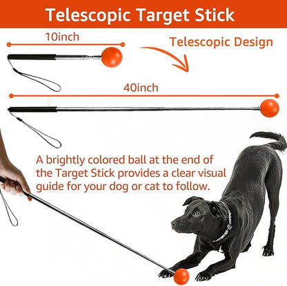 4Pack-Treat Pouch, Clicker for Training, Retractable Target Stick, Whistle for - Image 2