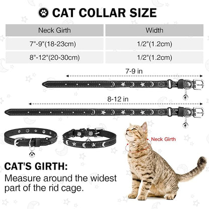 Leather Cat Collars for Boy Girl Cats - Image 3