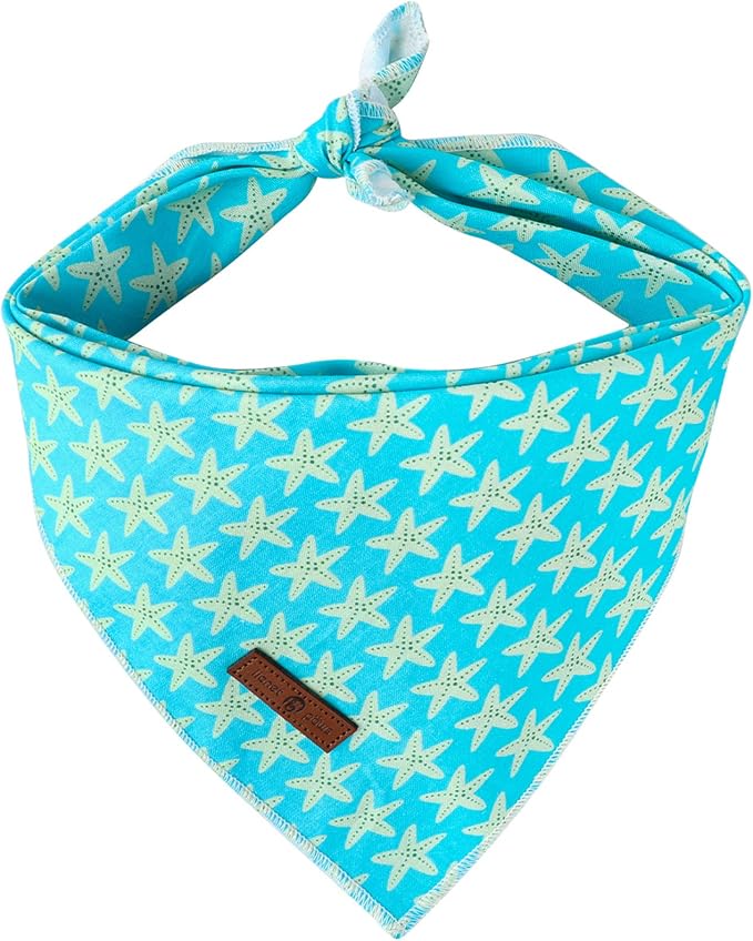 lionet paws Summer Dog Bandana Starfish by lionetpaws