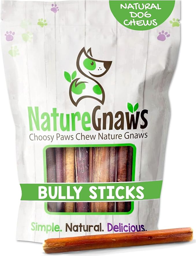 Nature Gnaws Bully Sticks for Dogs 5-6" by NatureGnaws