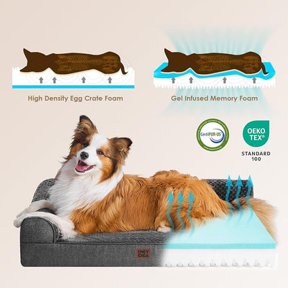 EHEYCIGA XL Dog Bed Memory Foam - Image 4