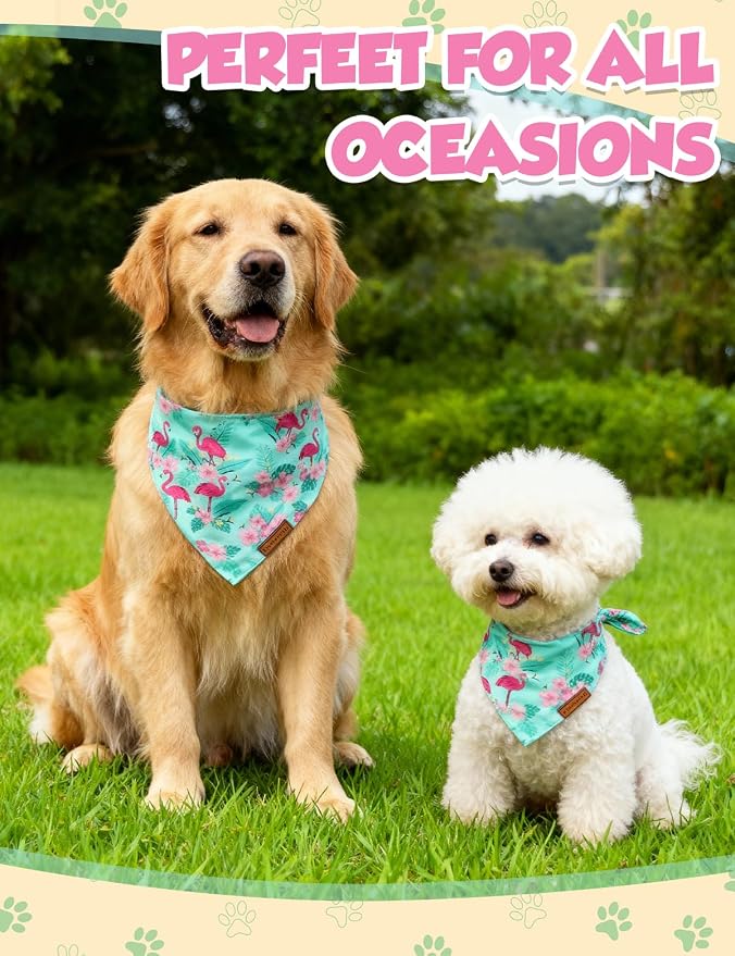 Luxury Double-Layer Dog Birthday Bandana – Handmade, Silk-Soft Polyester - Image 2